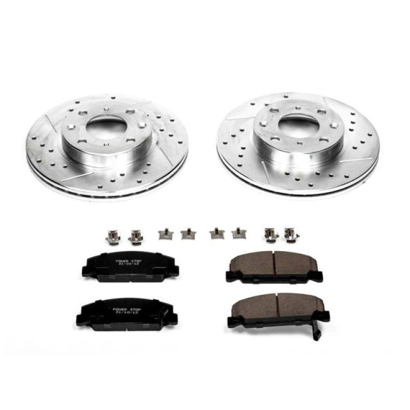 PowerStop k398 | Power Stop 88-89 Honda CRX Front Z23 Evolution Sport Brake Kit; 1988-1989