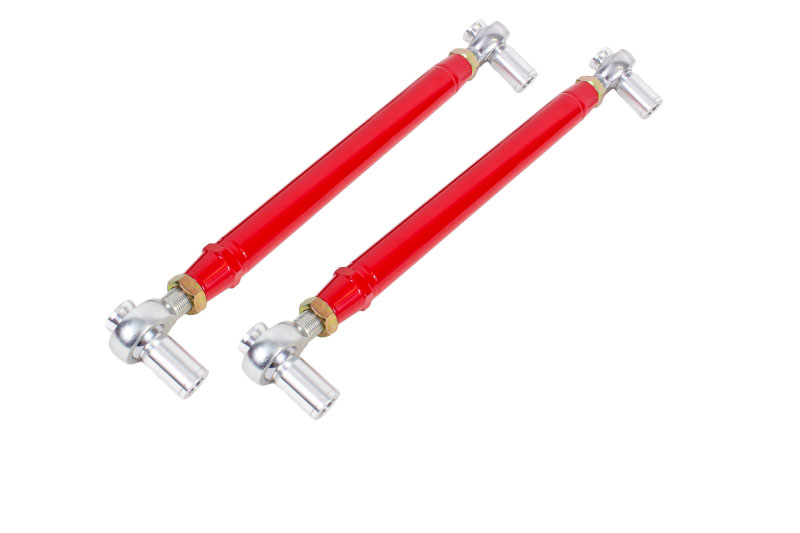 BMR Suspension mtca052r | BMR 79-98 Fox Mustang Chrome Moly Lower Control Arms w/ Double Adj. Rod Ends - Red; 1979-1998