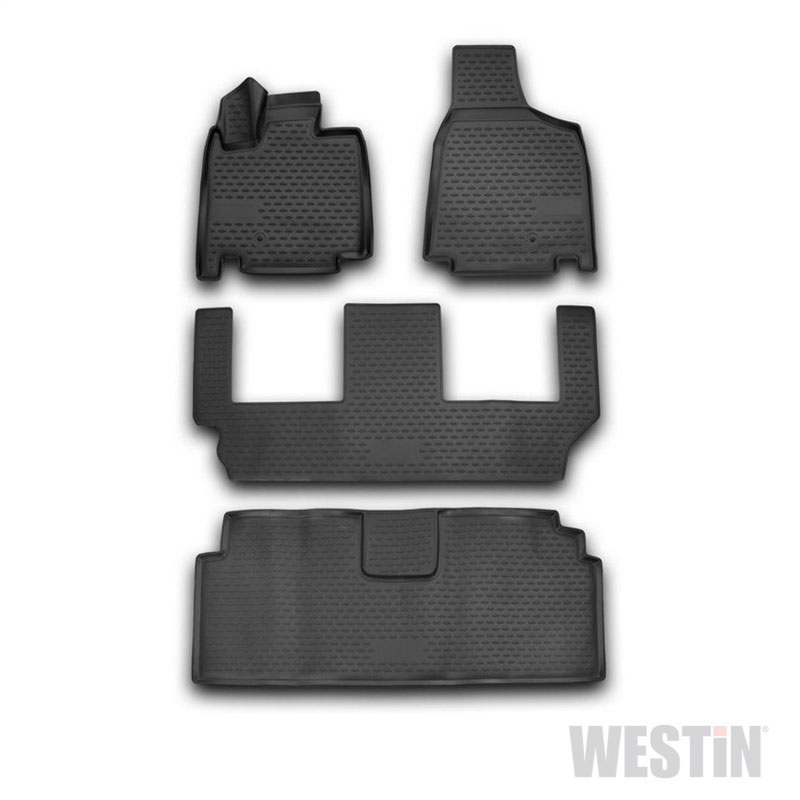 Westin 74-09-41013 | 2008-2016 Dodge Grand Caravan Profile Floor Liners 4pc - Black; 2008-2016