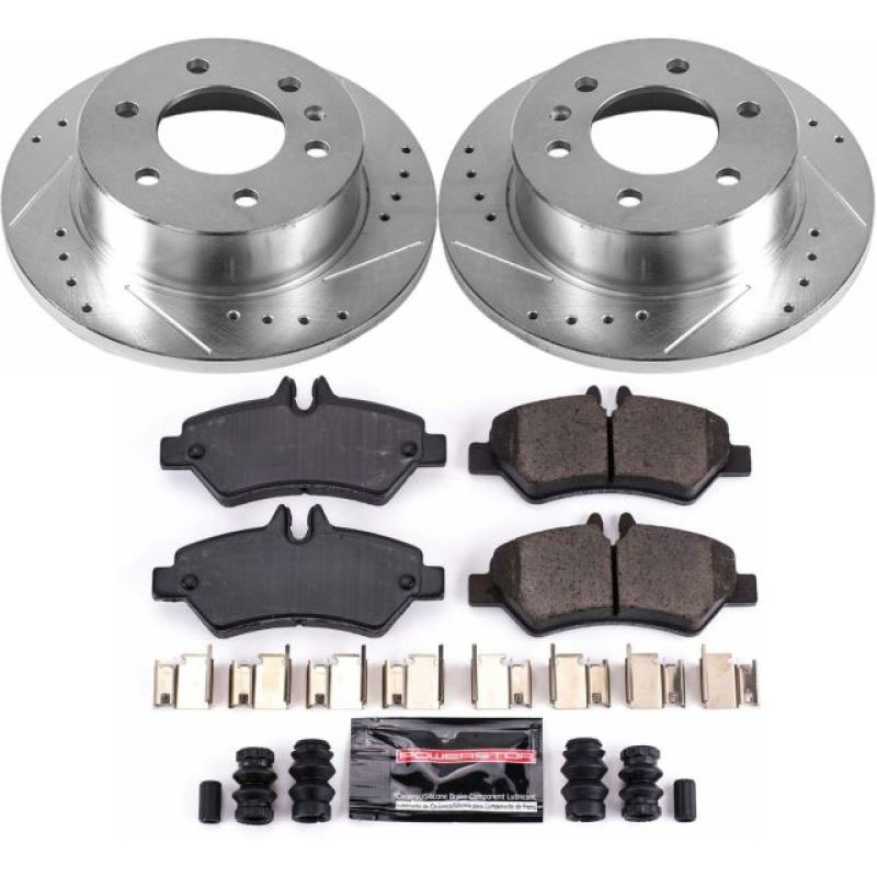 PowerStop k6197 | Power Stop 07-09 Dodge Sprinter 2500 Rear Z23 Evolution Sport Brake Kit; 2007-2009