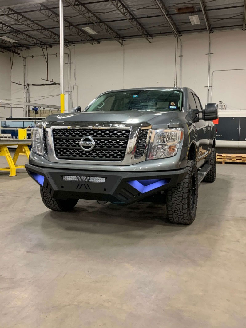 Road Armor 7162xr0b | 16-19 Nissan Titan XD SPARTAN Rear Bumper - Tex Blk; 2016-2019