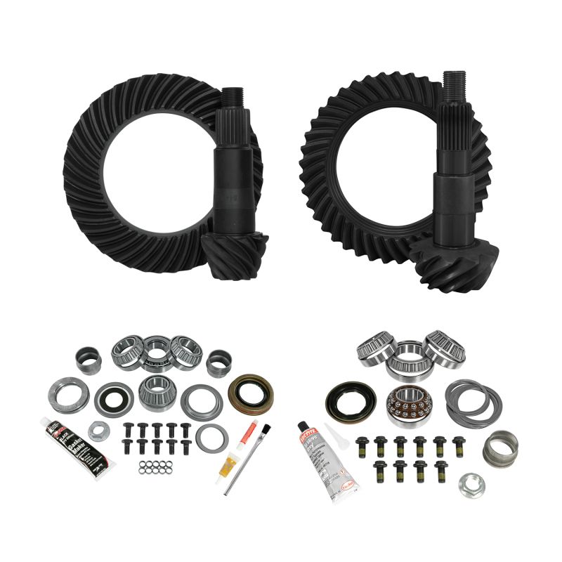 Yukon Gear & Axle ygk076 | Yukon Gear Complete Gear and Kit Package for JL Jeep Non-Rubicon D44 Rear & D30 Front 3.73 Gear Rati; 2018-2024