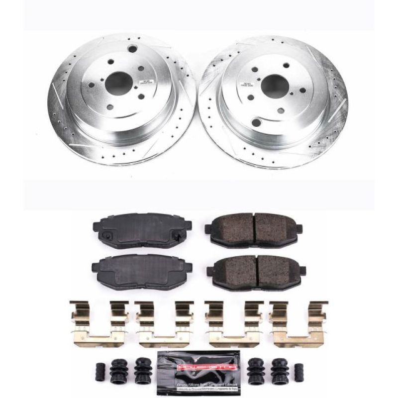 PowerStop k4645 | Power Stop 06-07 Subaru B9 Tribeca Rear Z23 Evolution Sport Brake Kit; 2006-2007