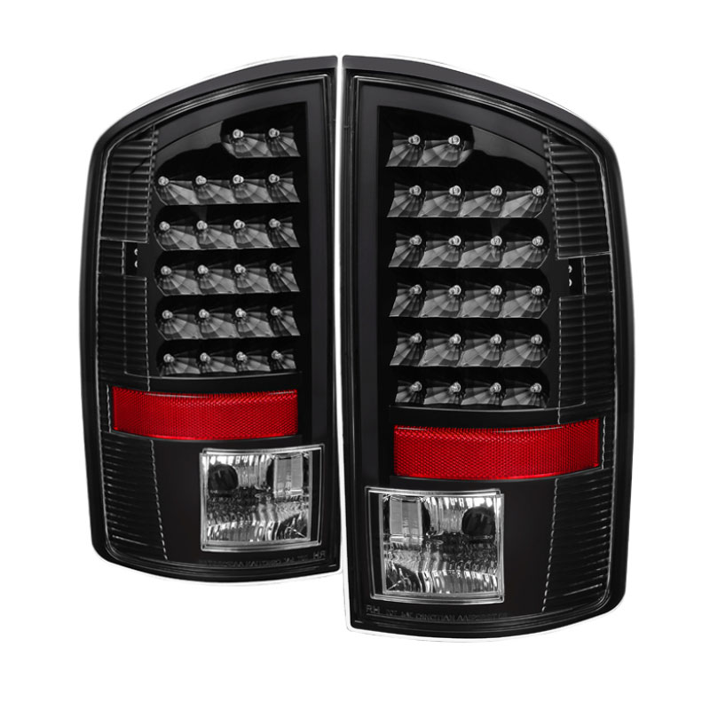 SPYDER 5073013 | xTune Dodge Ram 1500/2500/3500 LED Tail Lights - Black; 2007-2008