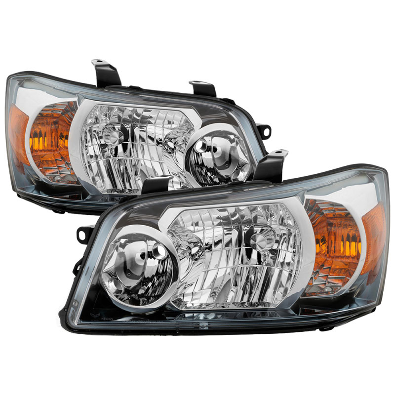 SPYDER 9039157 | Xtune Toyota Highlander 04-06 (Non Hybrid Models) OEM Style Headlights Chrome HD-JH-THIGH04-AM-C; 2004-2006