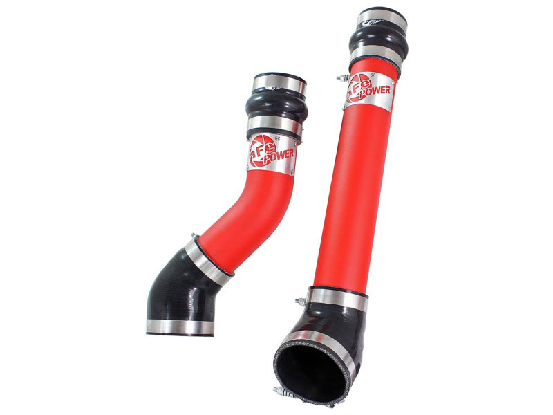 aFe 46-20064-R | Bladerunner Intercooler Tubes Hot & Cold Side 3.5in 94-02 Dodge Diesel Trucks L6-5.9L (td) - Red; 1994-2002