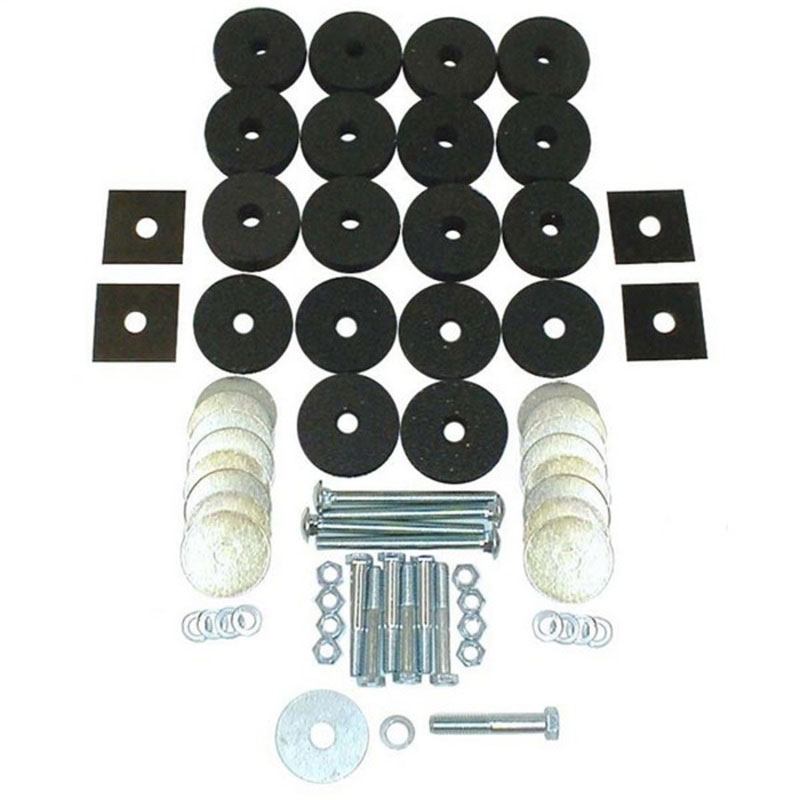 Omix 12201.01 | Body Tub Mounting Kit 41-75 Willys & Jeep Models; 1941-1975