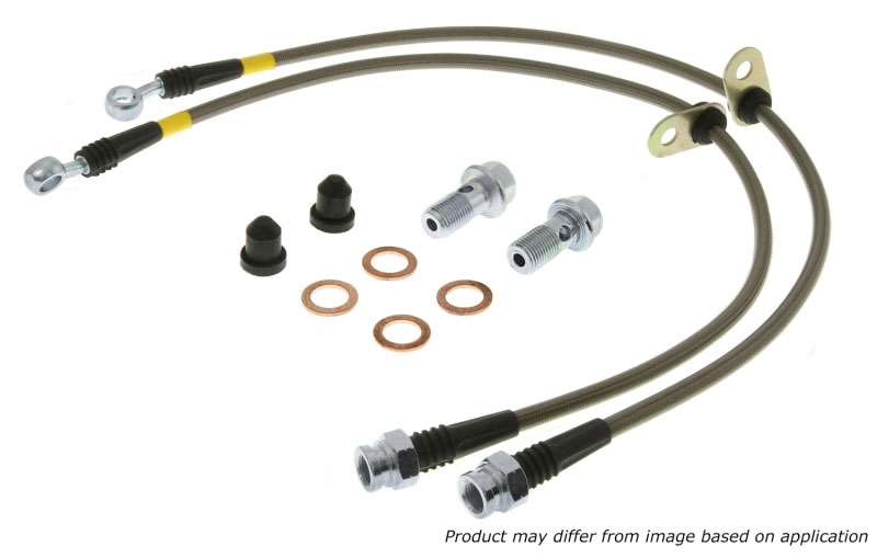 Stoptech 95033014 | StopTech 10 VW Golf GTI Front Stainless Steel Brake Line Kit; 2010-2010