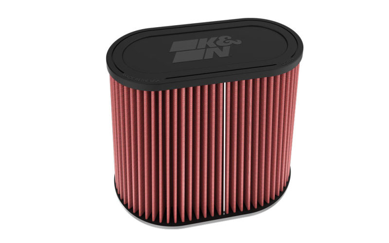 K&N Engineering ru6104 | K&N Universal Clamp-On Air Filter 3in Dual Flange 9in x 6in Base 7.5in x 3.688in Top 7.5in Height