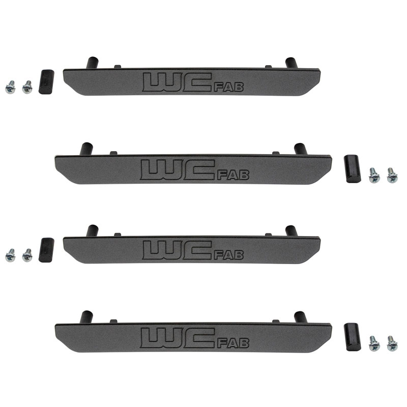 Wehrli wcf100392 | 2020+ GMC 2500/3500HD Fender Flare Marker Light Delete Kit w/Logo - Fine Texture Black; 2020-2022