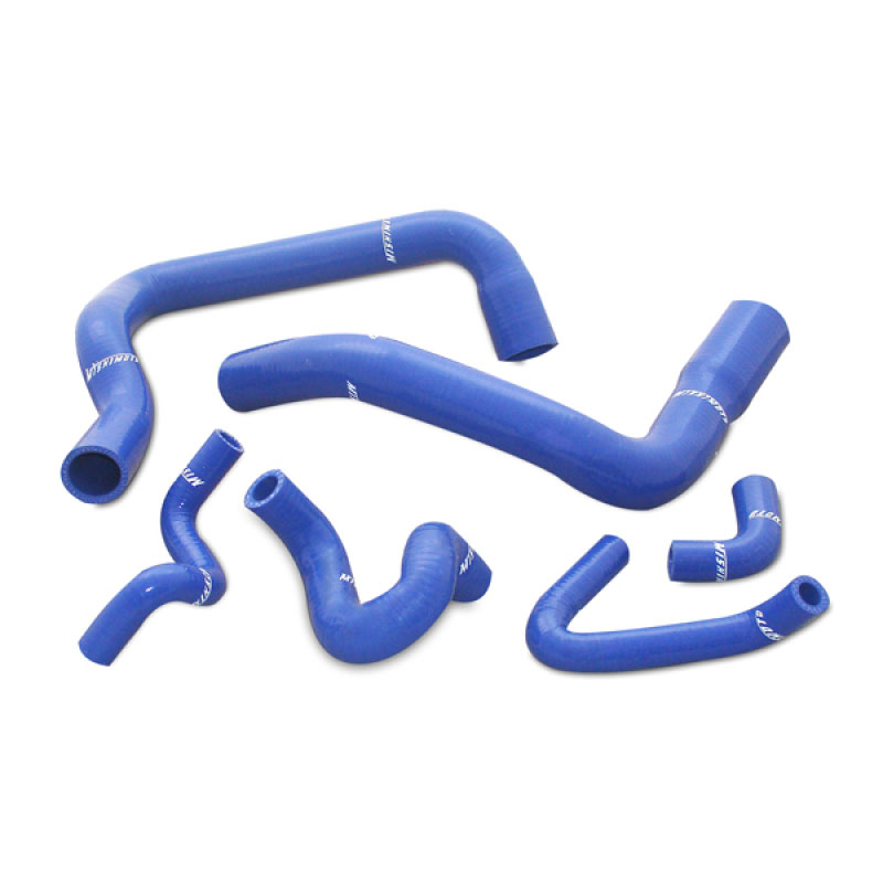 Mishimoto mmhose-mus-86bl | 86-93 Ford Mustang Blue Silicone Hose Kit; 1986-1993