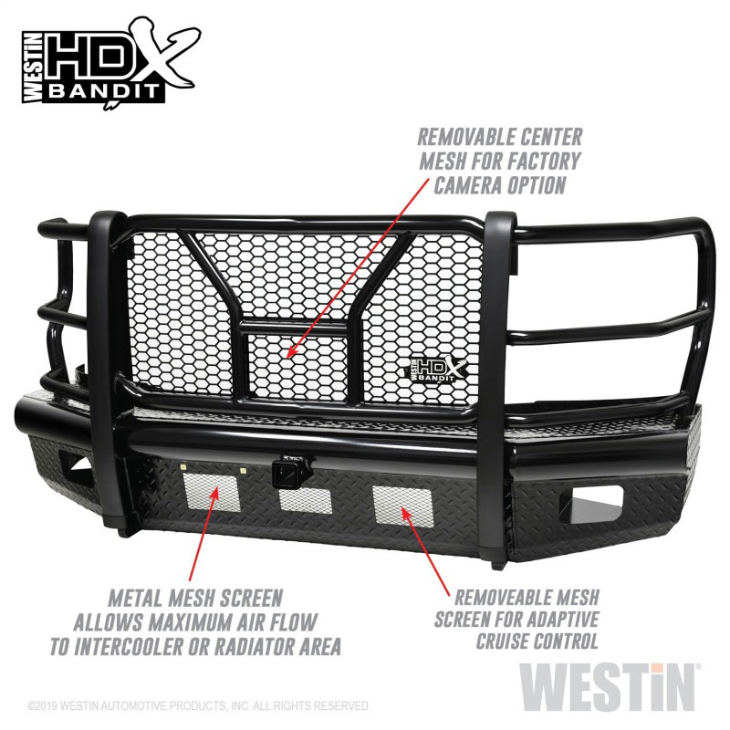 Westin 58-31125 | /HDX Bandit 17-19 Ford F-250 / F-350 Front Bumper - Textured Black; 2017-2019