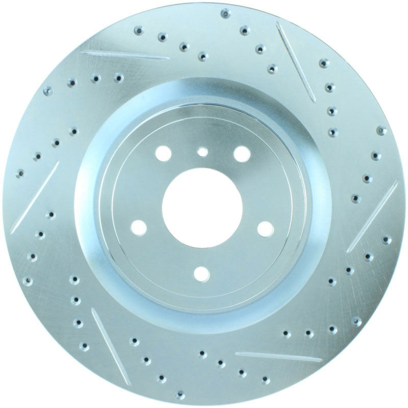 Stoptech 227.42100L | StopTech Nissan 370Z Select Sport Drilled/Slotted Rotor, Front Left; 2009-2017