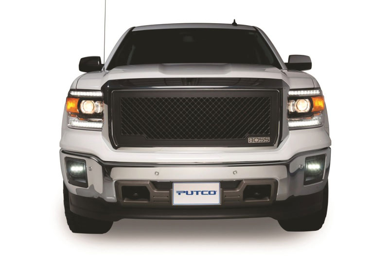 Putco 270512b | 14-15 GMC SIERRA LD Lighted Boss Grille; 2014-2015