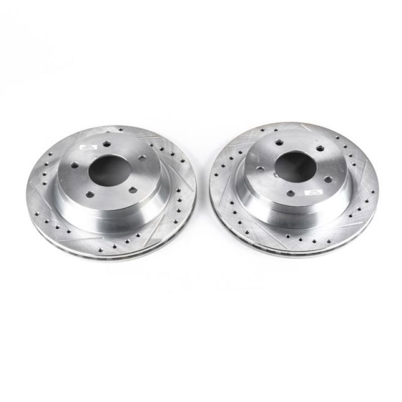 PowerStop ar8220xpr | Power Stop 84-87 Chevrolet Corvette Front Evolution Drilled & Slotted Rotors - Pair; 1984-1987