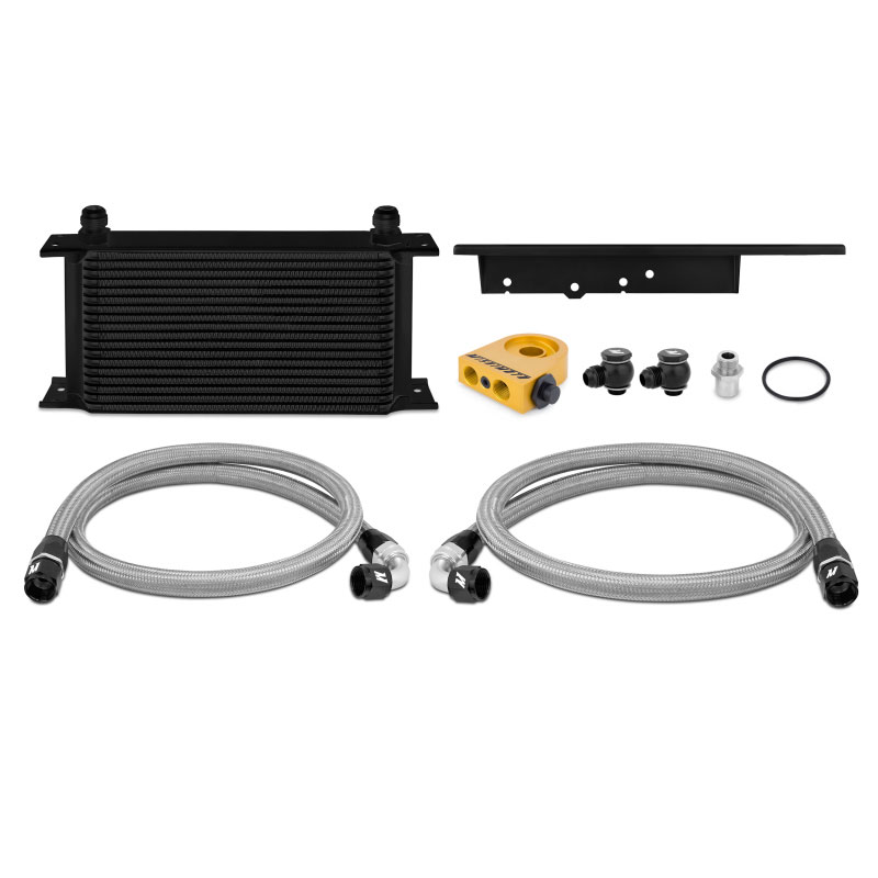 Mishimoto mmoc-350z-03tbk | 03-09 Nissan 350Z / 03-07 Infiniti G35 (Coupe Only) Oil Cooler Kit - Thermostatic Black; 2003-2009