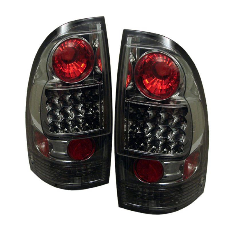 SPYDER 5007957 | Spyder Toyota Tacoma LED Tail Lights - Smoke - (ALT-YD-TT05-LED-SM); 2005-2008