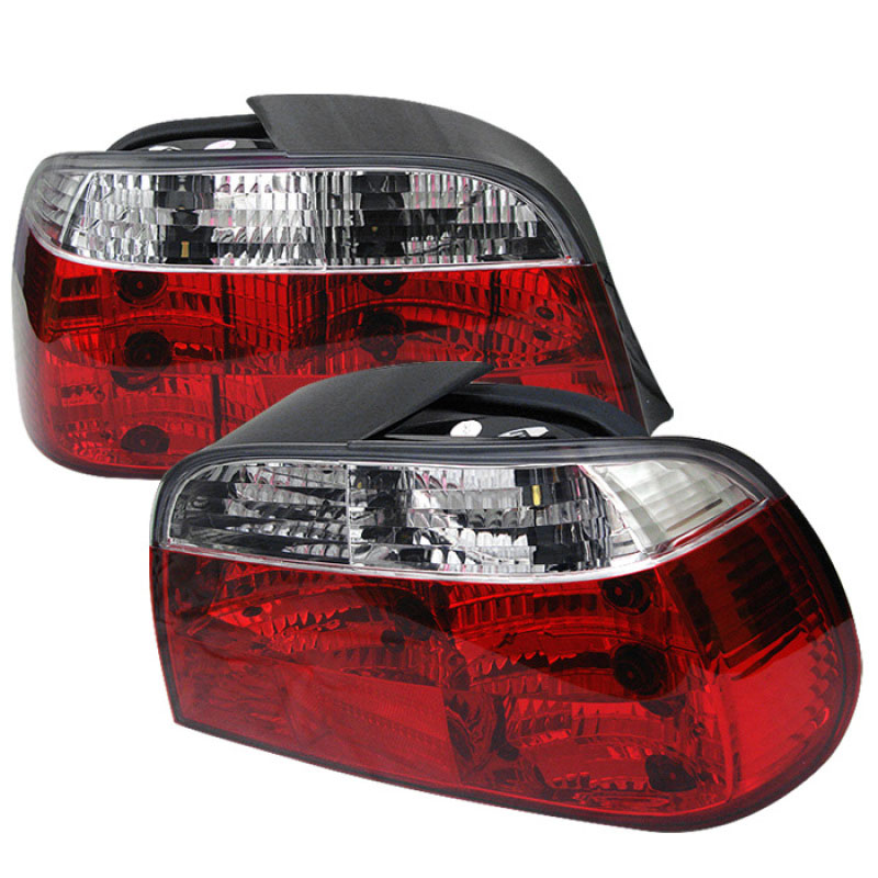 SPYDER 5000651 | Spyder BMW E38 7-Series Crystal Tail Lights - Red Clear - (ALT-YD-BE3895-RC); 1995-2001