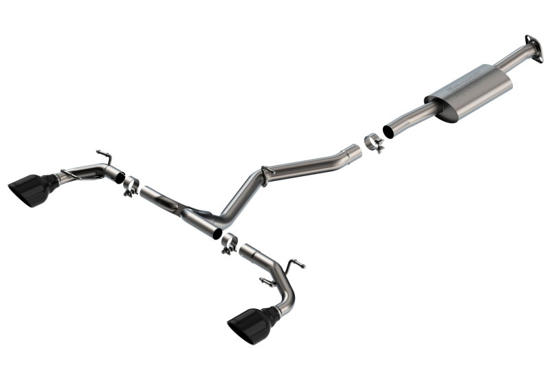 Borla 140909bc | 22-23 Subaru BRZ/Toyota GR86 2.4L RWD AT/MT S-Type Catback Exhaust - Black Chrome Tips; 2022-2023