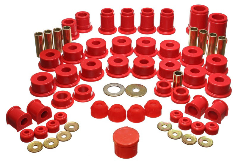 Energy Suspension 8.18103r | 90-95 Toyota 4 Runner 2WD/4WD Red Hyper-Flex Master Bushing Set; 1990-1995