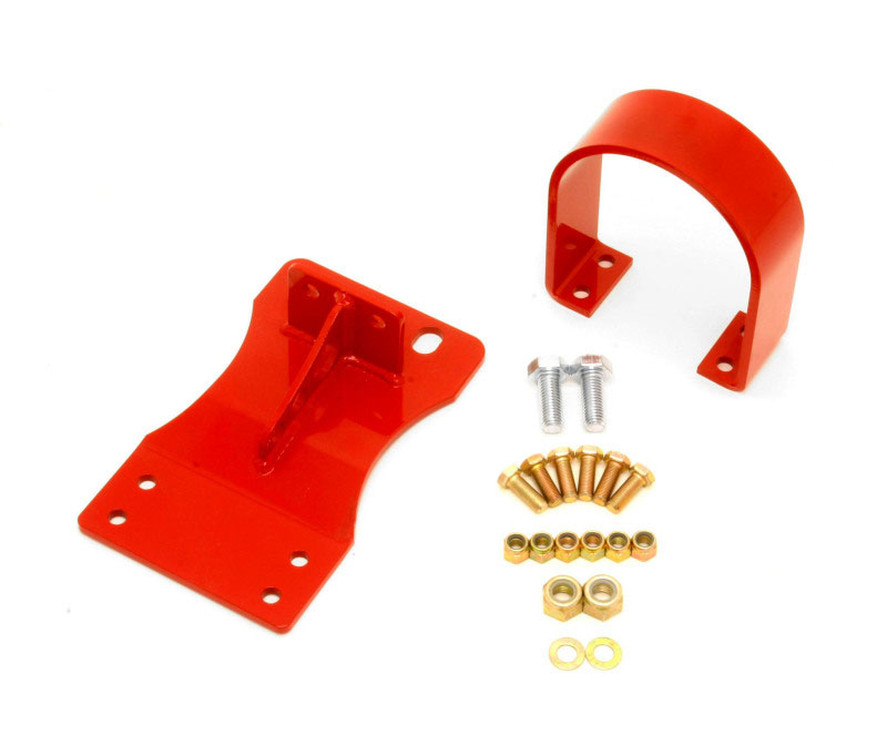 BMR Suspension DSL015R | BMR Camaro Front Driveshaft Loop - V8 Auto Red; 2010-2015