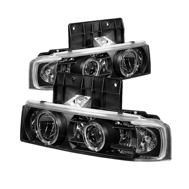 SPYDER 5009210 | Spyder Chevrolet Astro Halo Projector Headlights - Black - (PRO-YD-CA95-HL-BK); 1995-2005