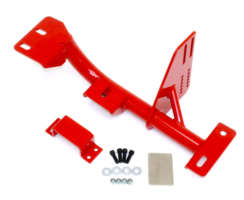 BMR Suspension TCC007R | BMR Camaro Torque Arm Relocation Crossmember 4L60E LS1 Red; 1998-2002