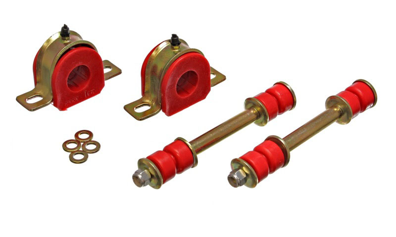 Energy Suspension 3.5126r | 82-04 GM Blazer / S-10/15 Pickup Red Front Sway Bar Bushing Set (End Links Inc); 1982-2004