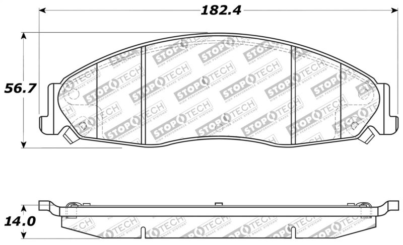 Stoptech 309.09210 | StopTech Sport Brake Pads Cadillac STS (JL9), Front; 2005-2005