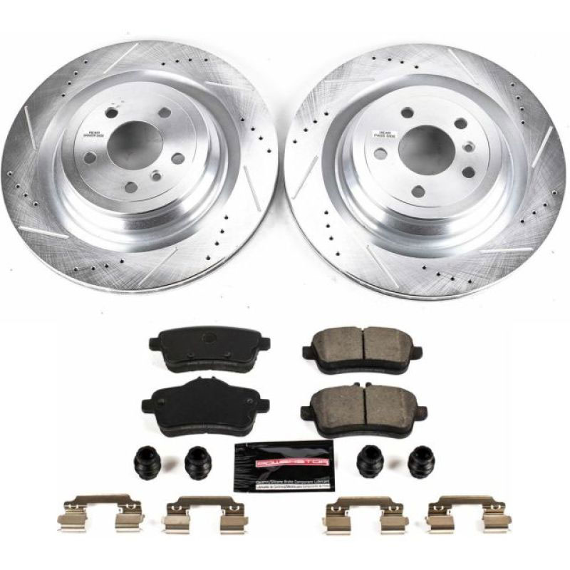 PowerStop k7448 | Power Stop 17-18 Mercedes-Benz GLS450 Rear Z23 Evolution Sport Brake Kit; 2017-2018