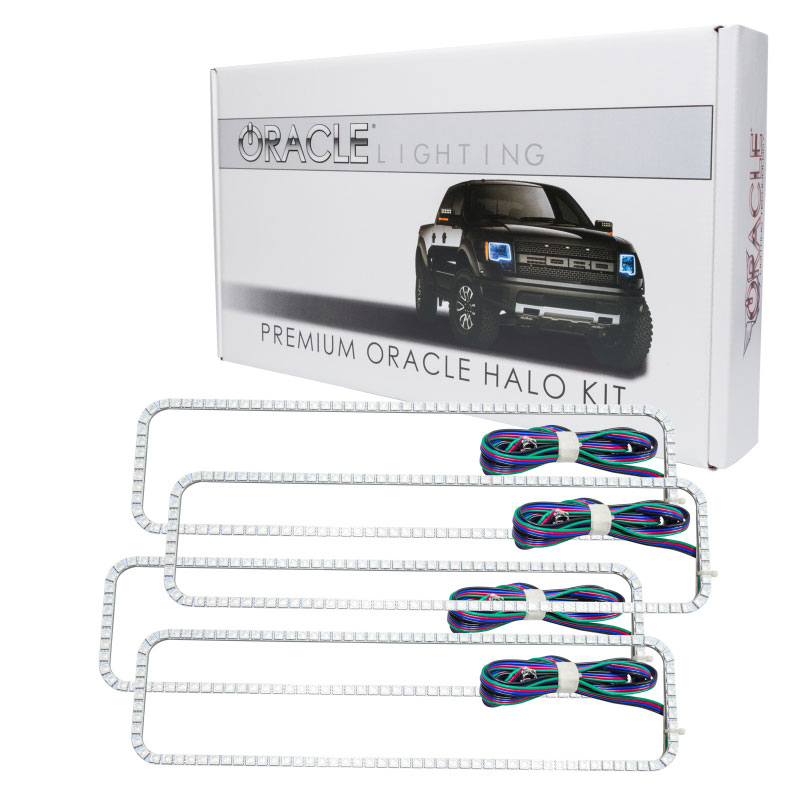 Oracle Lighting 2276-504 | Oracle GMC Sierra 88-98 Dual Halo Kit - ColorSHIFT w/ Simple Controller; 1988-1998