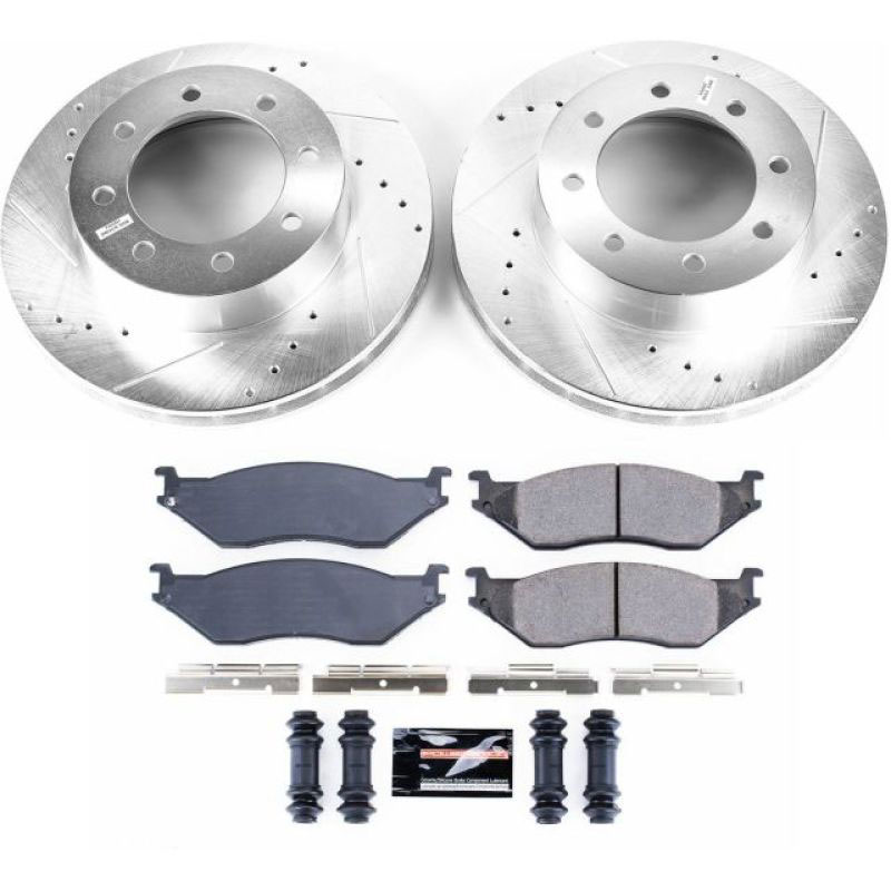 PowerStop k5185 | Power Stop 2002 Ford E-550 Super Duty Front Z23 Evolution Sport Brake Kit