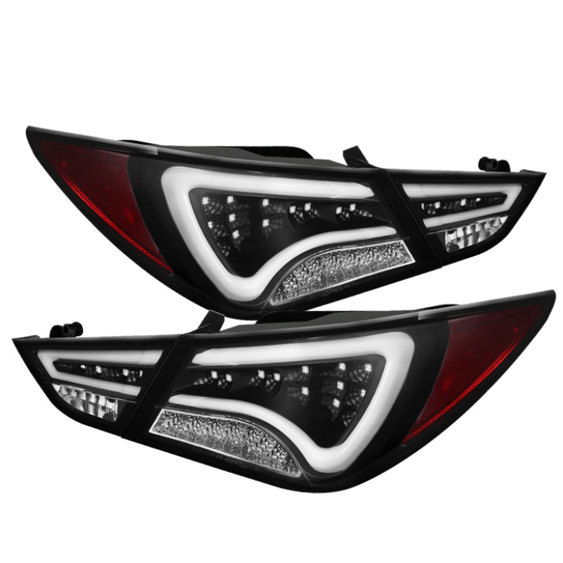 SPYDER 5075246 | Spyder Hyundai Sonata LED Tail Lights - Light Bar - Black - (ALT-YD-HYSON11-LED-BK); 2011-2014