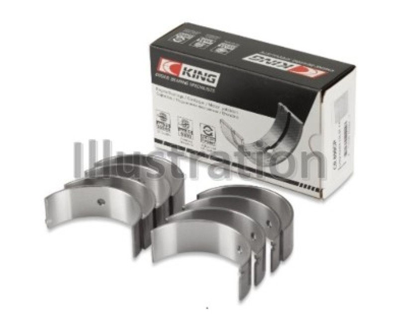 King Engine Bearings cr4633sm0.8 | King 07-12 Mini Cooper N14B16C (Size +.8mm Undersize) Connecting Rod Bearing Set; 2007-2012