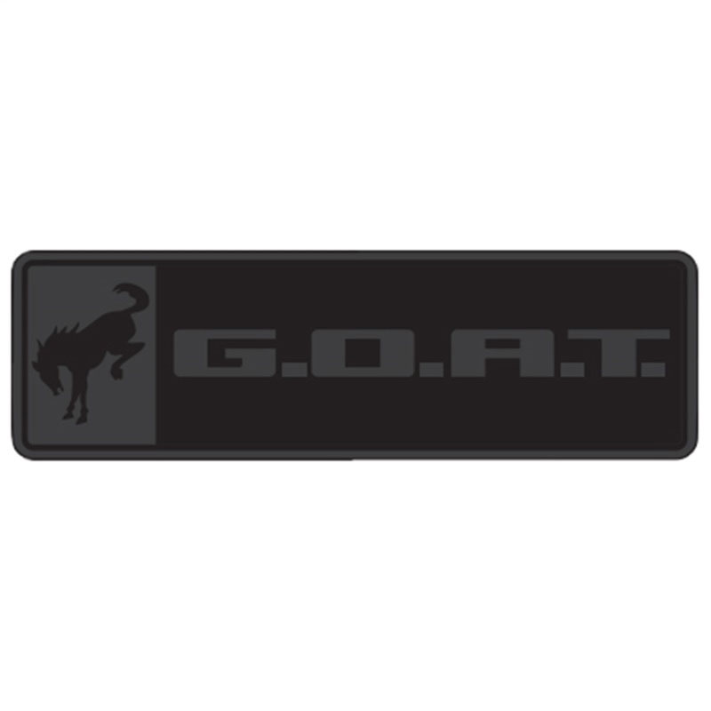 Ford Racing m-1447-goatblk | Bronco/Bronco Sport G.O.A.T. Badge - Black/Black; 2020-2023