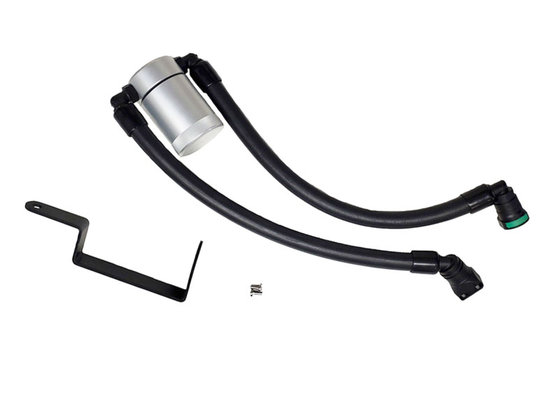 J&L 3022P-C | JLT 3.0 Oil Separator Ford Explorer Sport EcoBoost Passenger Side Clear Anodized Finish; 2013-2018