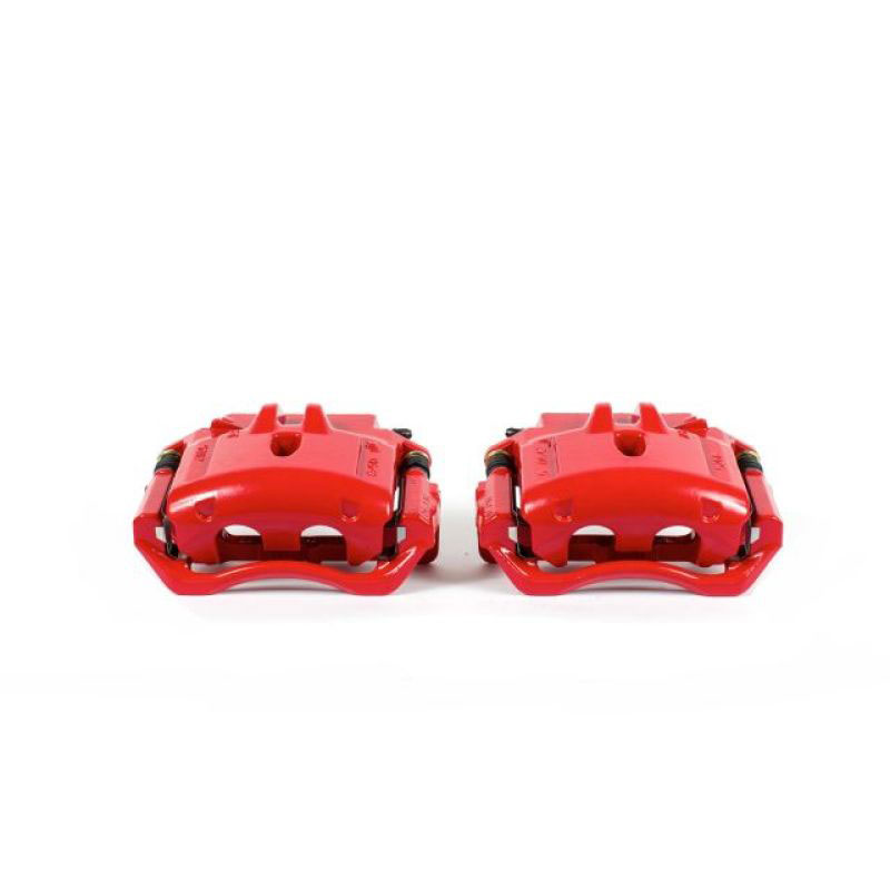 PowerStop s4792 | Power Stop 02-05 Ford Thunderbird Front Red Calipers w/Brackets - Pair; 2002-2005