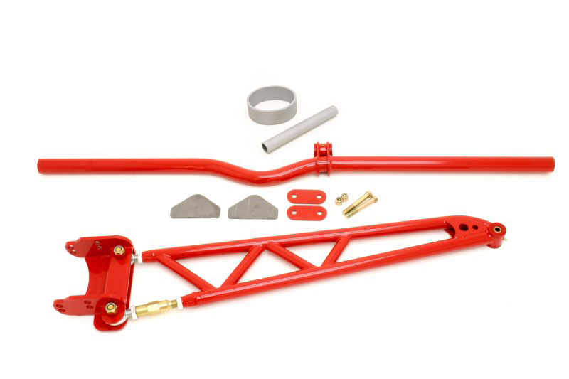 BMR Suspension XTA001R | BMR Xtreme Duty torque arm kit w/universal Xbrace, Camaro V8 / V6 Red; 1982-2002