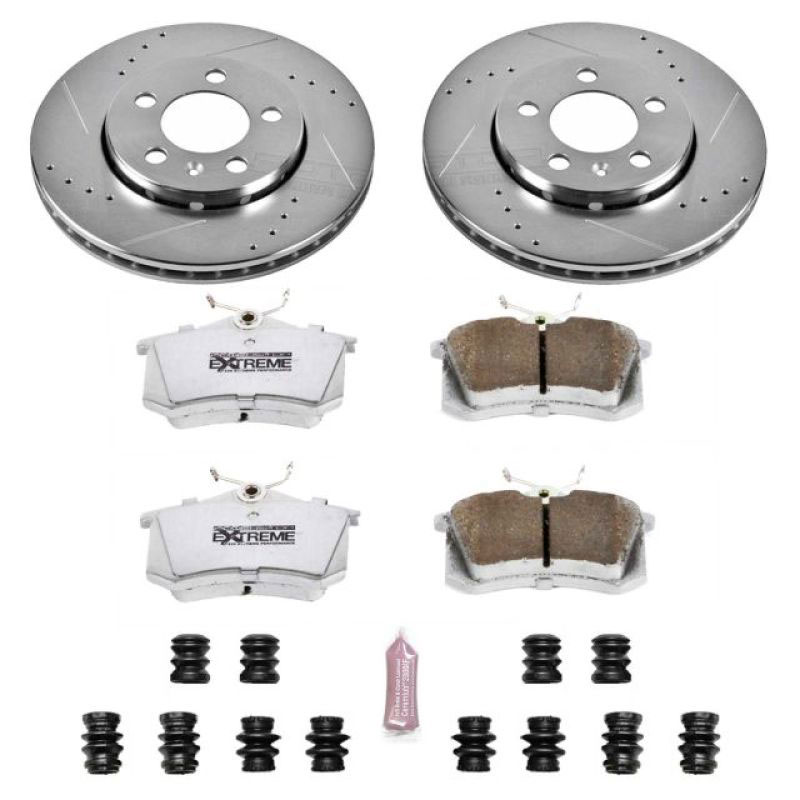 PowerStop k920-26 | Power Stop 00-06 Audi TT Quattro Rear Z26 Street Warrior Brake Kit; 2000-2006