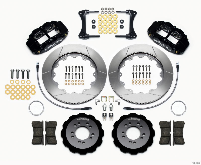 Wilwood 140-13044 | Narrow Superlite 6R Front Hat Kit 14.00in 2008-up Hyundai Genesis Coupe w/Lines; 2008-2021