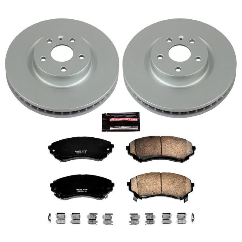 PowerStop crk4720 | Power Stop 08-14 Cadillac CTS Front Z17 Evolution Geomet Coated Brake Kit; 2008-2014