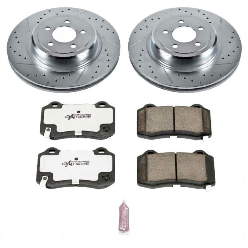 PowerStop k4583-26 | Power Stop 05-10 Chrysler 300 Rear Z26 Street Warrior Brake Kit; 2005-2010