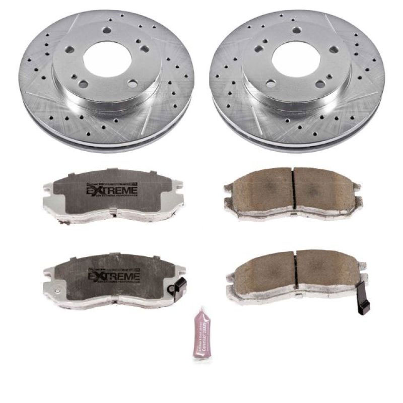 PowerStop k681-26 | Power Stop 95-05 Chrysler Sebring Front Z26 Street Warrior Brake Kit; 1995-2005