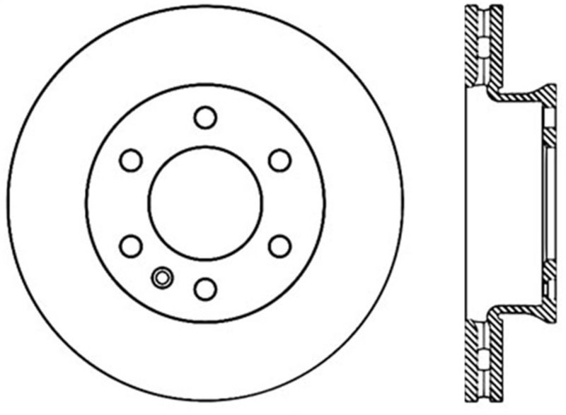 Stoptech 125.35106CRY | StopTech Mercedes-Benz Sprinter 3500 Cryostop Premium High Carbon Rotor, Front; 2010-2016