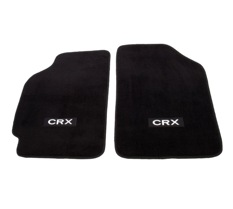 NRG fmr-110 | Floor Mats - 88-91 Honda Civic (CRX Logo) - 2pc.; 1988-1988