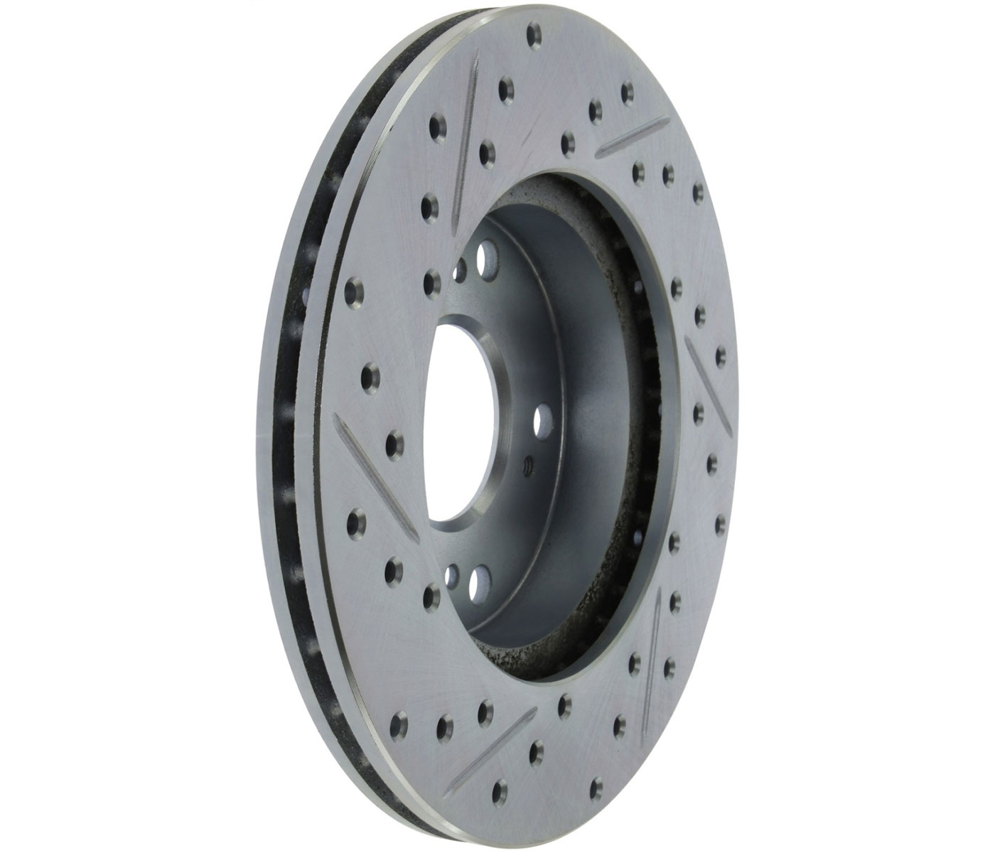 Stoptech 227.40056L | StopTech Honda CRZ C-Tek Sport Drilled & Slotted Rotor; 2011-2015