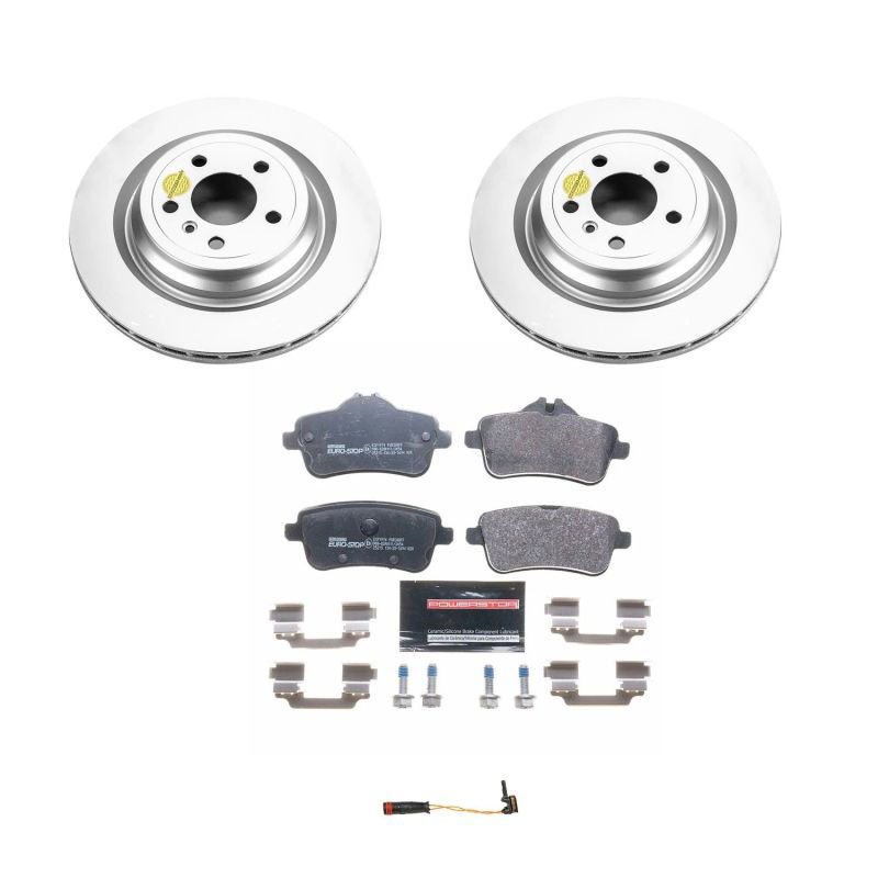 PowerStop esk7438 | Power Stop 2016 Mercedes-Benz GLE300d Rear Euro-Stop Brake Kit; 2016-2016