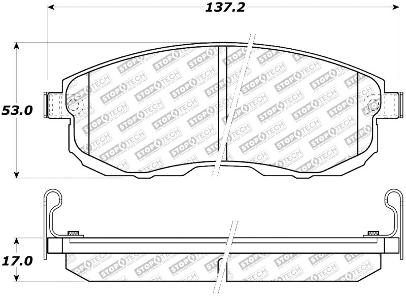 Stoptech 305.08150 | StopTech Street Select Brake Pads Infiniti I30, Front; 2000-2001