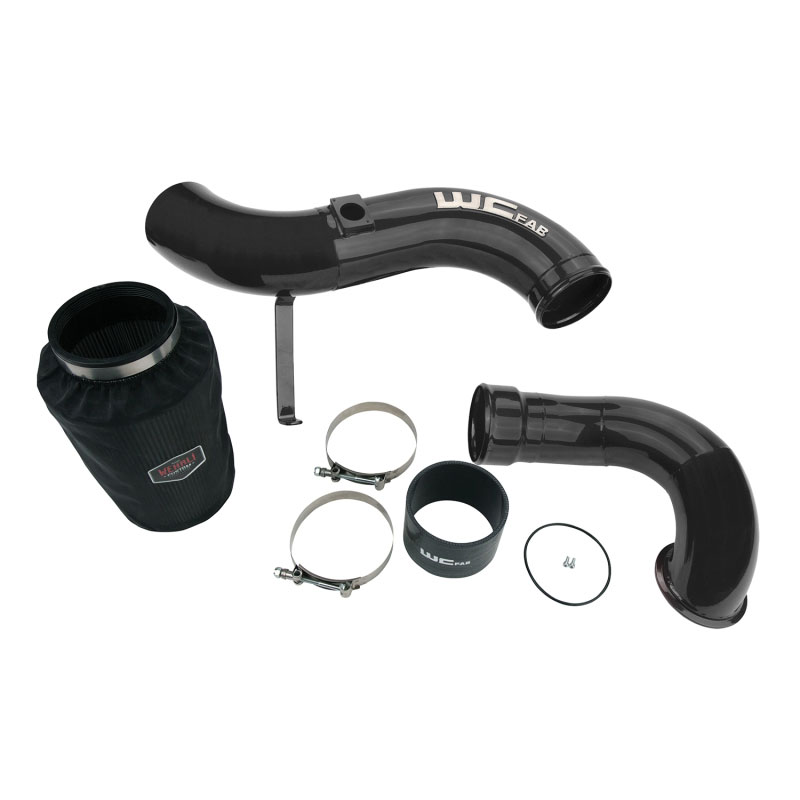 Wehrli wcf100638-gb | 06-07 Chevrolet 6.6L LBZ Duramax 4in Intake Kit Stage 2 - Gloss Black; 2006-2007