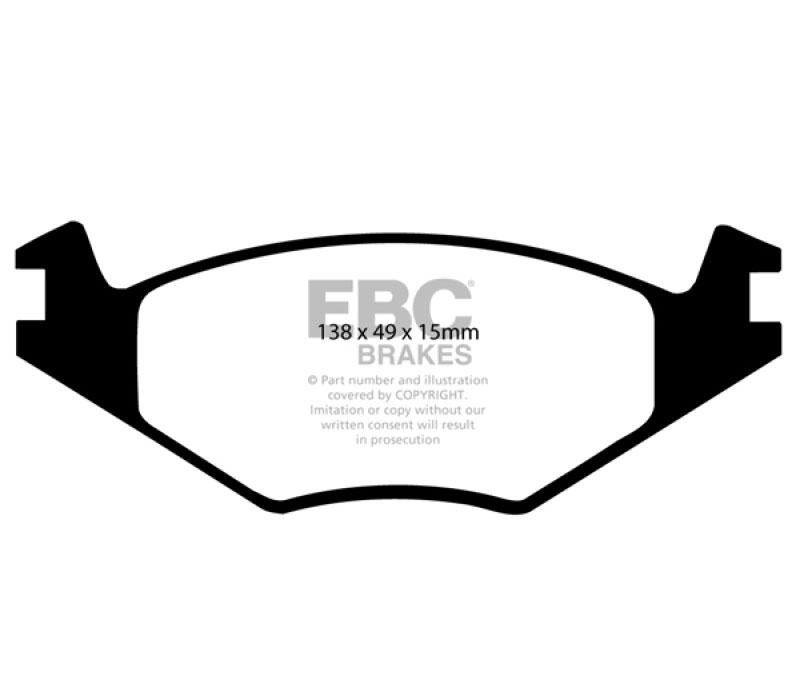 EBC dp4517r | 84-95 Volkswagen Golf 1.8 Yellowstuff Front Brake Pads; 1984-1995